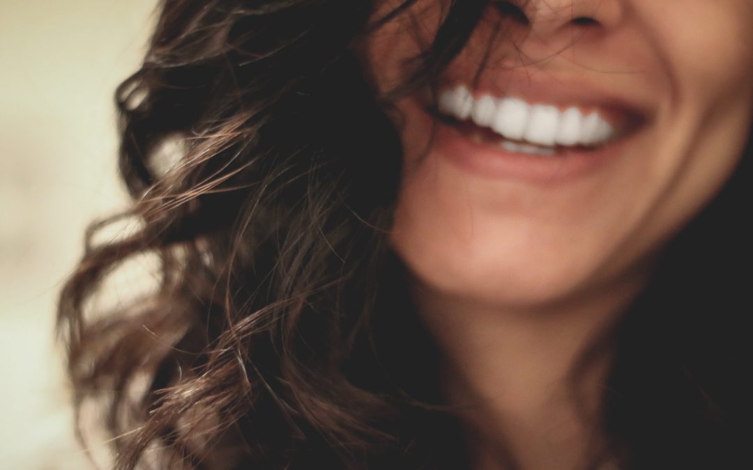 A portrait of a woman's mouth